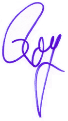 Roy Beck's signature